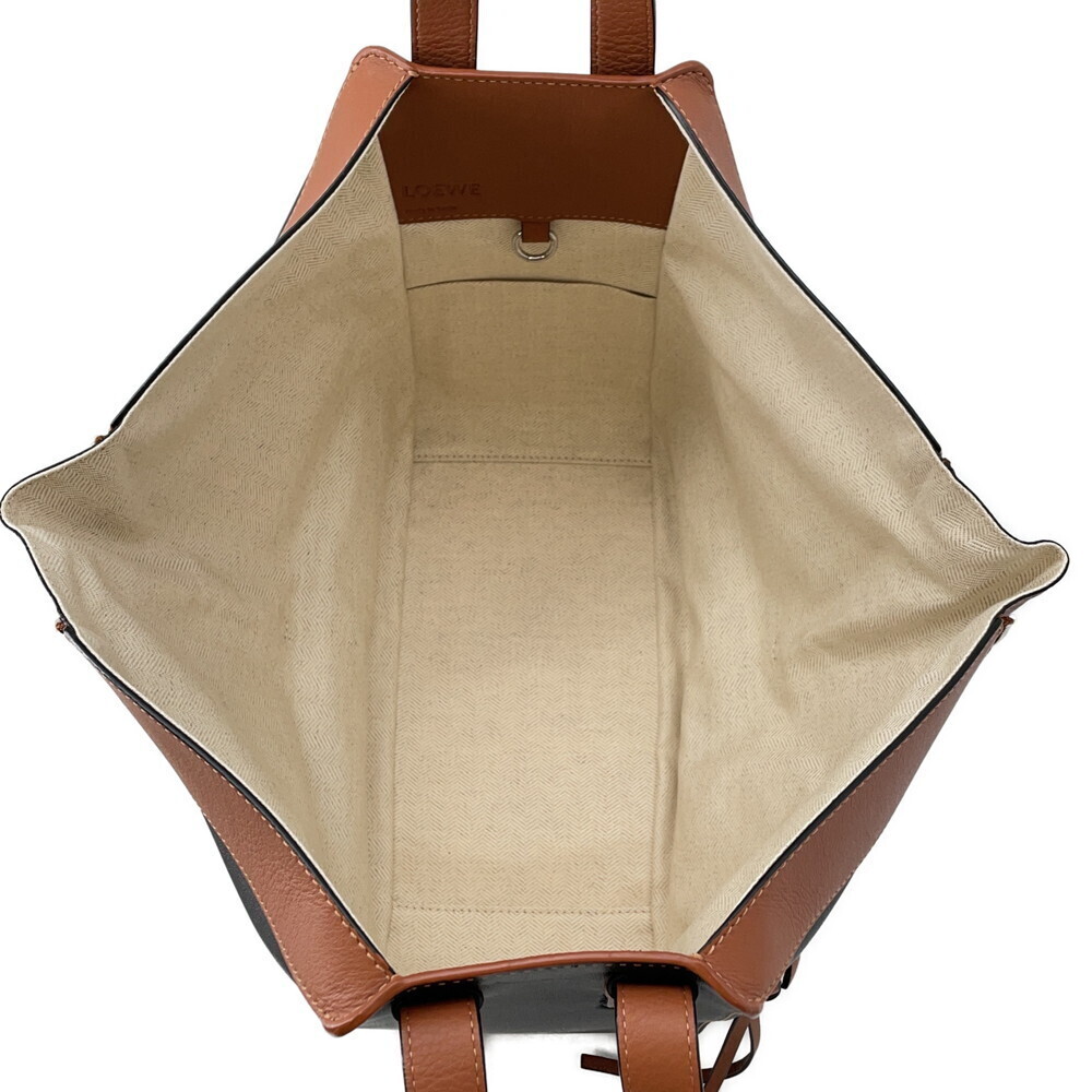 Loewe Hammock Calf Leather Handbag Black Brown Bag - Picture 6 of 12